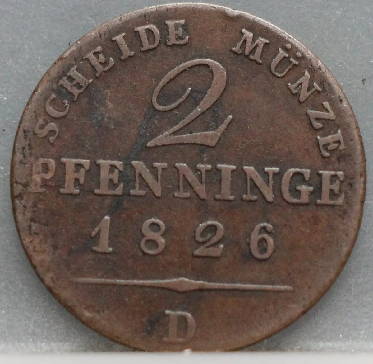 2 Pfenninge 1826 (D) Pruisen voorzijde