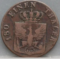 2 Pfenninge 1826 (D) Pruisen achterzijde