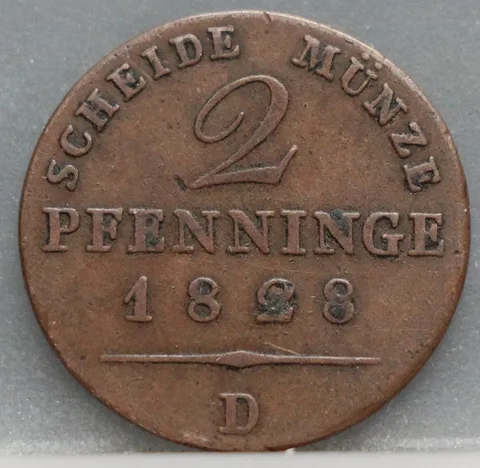 2 Pfenninge 1828 (D) Pruisen