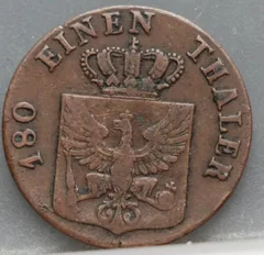 2 Pfenninge 1828 (D) Pruisen achterzijde