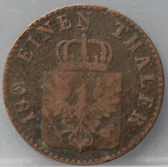 2 Pfenninge 1846 (D) Pruisen — Koper achterzijde
