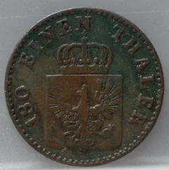 2 Pfenninge 1853 Pruisen — Koper achterzijde