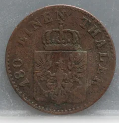 2 Pfenninge 1853 Pruisen — Koper achterzijde
