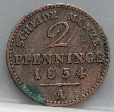 2 Pfenninge 1854 Pruisen — Koper
