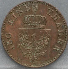 2 Pfenninge 1855 Pruisen — Koper achterzijde