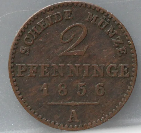 2 Pfenninge 1856 Pruisen — Koper