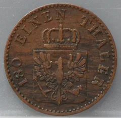 2 Pfenninge 1856 Pruisen — Koper achterzijde