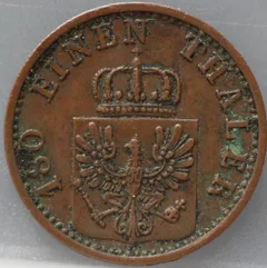 2 Pfenninge 1868 (C) Pruisen — Koper achterzijde