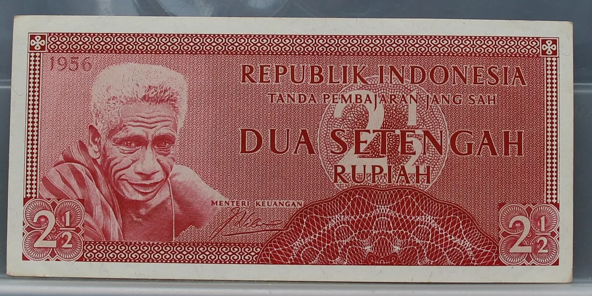 2½ Rupiah 1956 Indonesië voorzijde