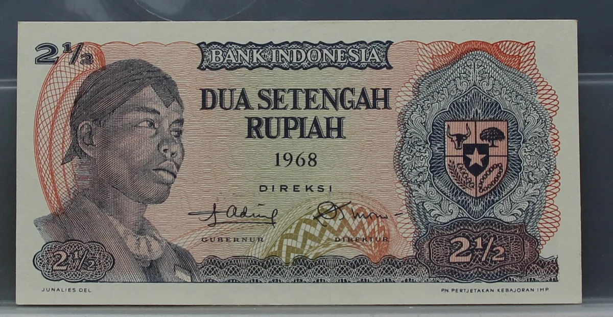 2½ Rupiah 1968 — Indonesië voorzijde