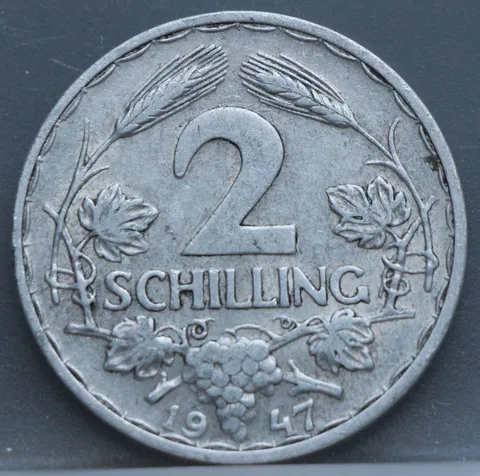 2 Schilling 1947 Oostenrijk Aluminium
