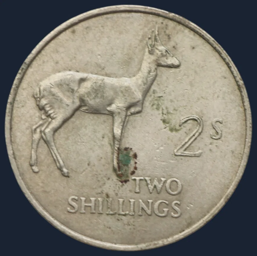 2 Shillings 1964 Zambia