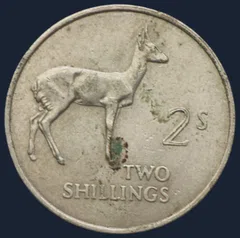 2 Shillings 1964 Zambia