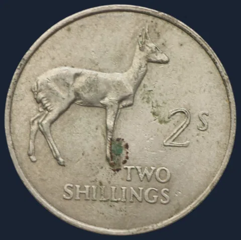 2 Shillings 1964 Zambia