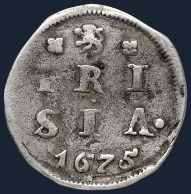 2 Stuiver 1675 Friesland Zilver