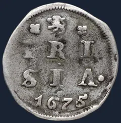 2 Stuiver 1675 Friesland Zilver