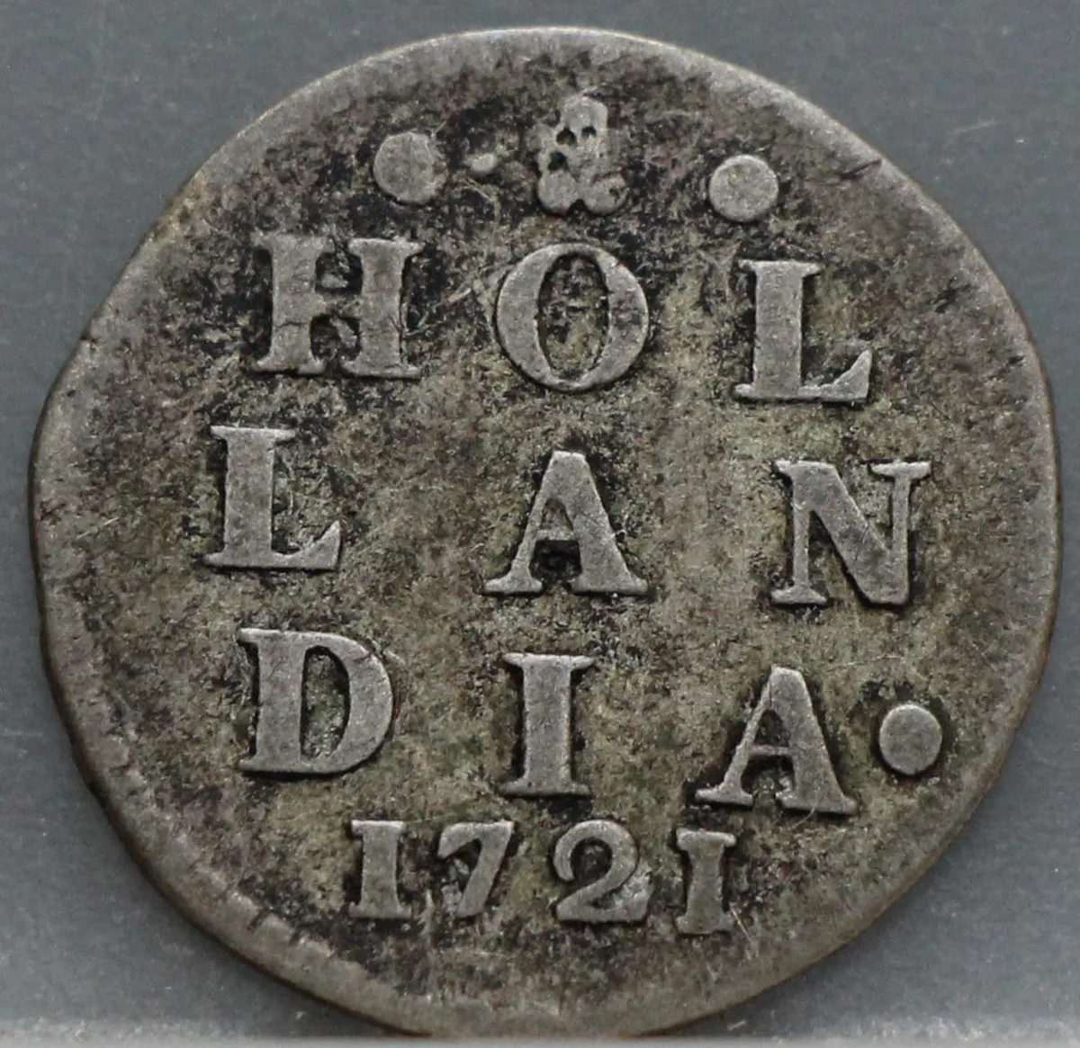 2 Stuiver 1721 Holland — Dubbele Wapenstuiver voorzijde