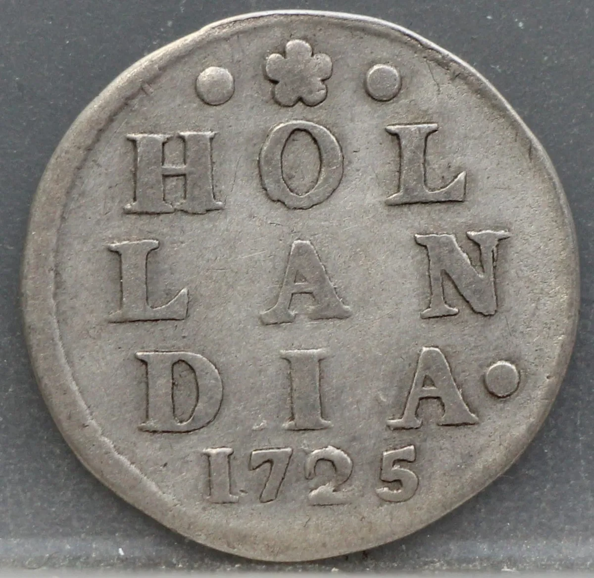 2 Stuiver 1725 Holland — Dubbele Wapenstuiver voorzijde