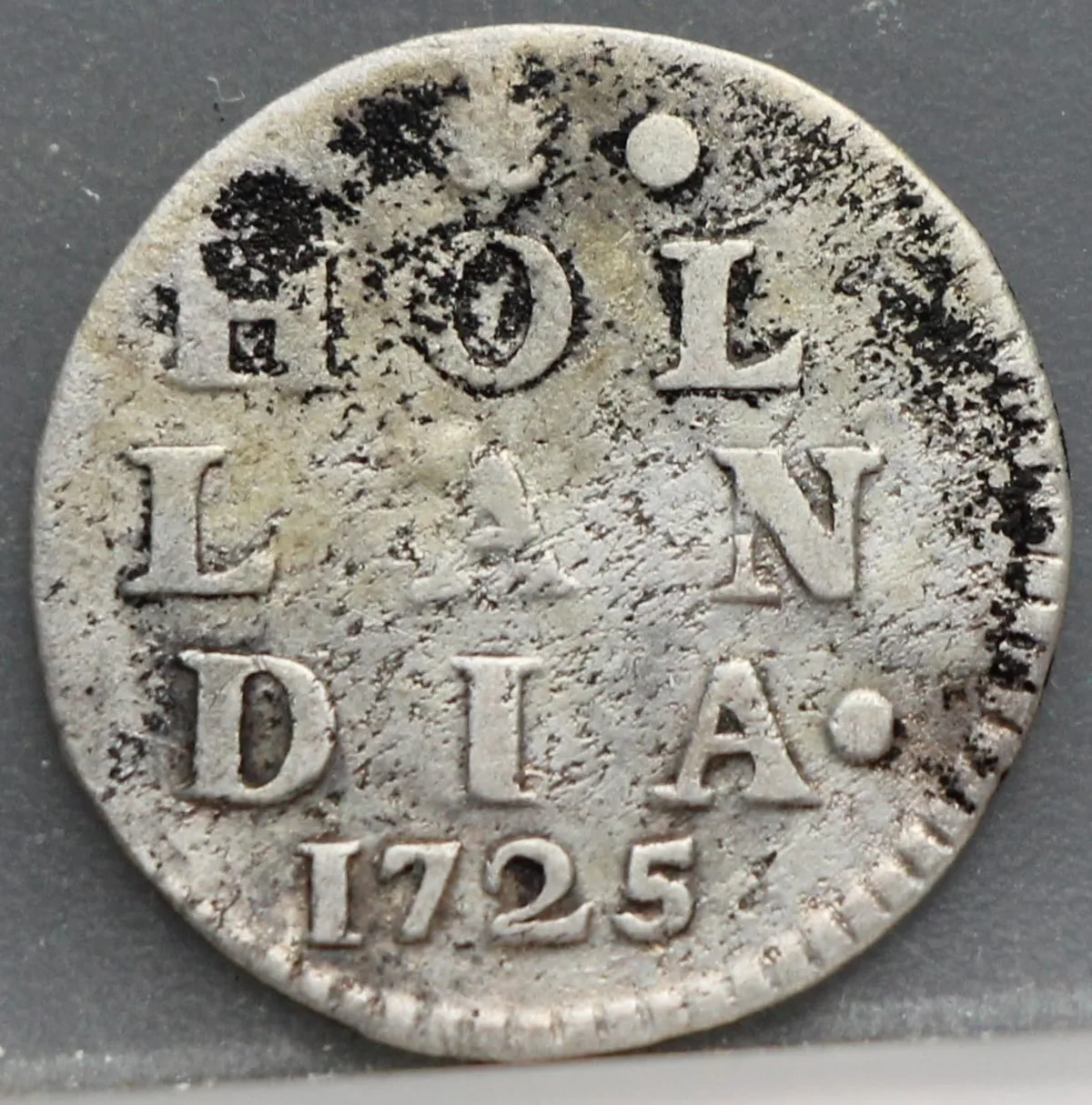 2 Stuiver 1725 Holland — Dubbele Wapenstuiver voorzijde