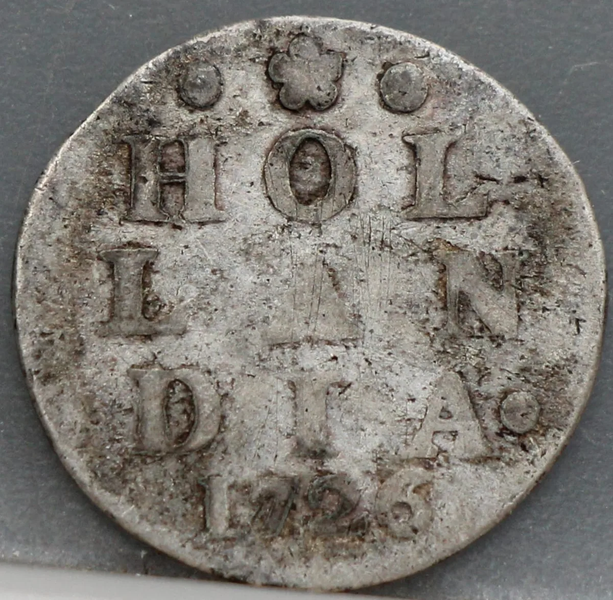 2 Stuiver 1726 Holland — Dubbele Wapenstuiver voorzijde