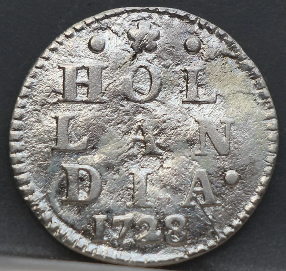 2 Stuiver 1728 Holland — Dubbele Wapenstuiver voorzijde