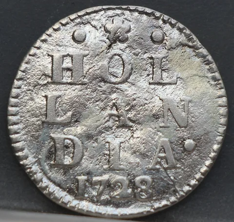 2 Stuiver 1728 Holland — Dubbele Wapenstuiver