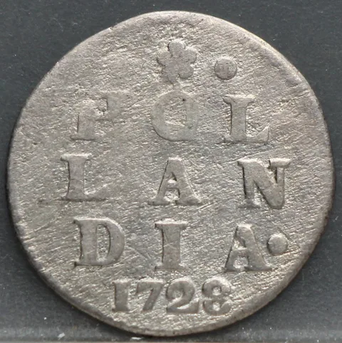 2 Stuiver 1728 Holland — Dubbele Wapenstuiver