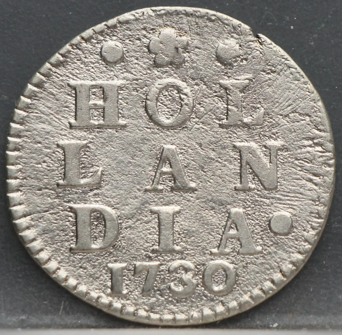 2 Stuiver 1730 Holland — Dubbele Wapenstuiver voorzijde