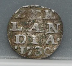 2 Stuiver 1730 Zeeland — Dubbele Wapenstuiver Zilver voorzijde, Zilver (Ag)