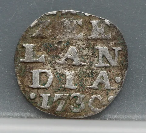 2 Stuiver 1730 Zeeland — Dubbele Wapenstuiver Zilver