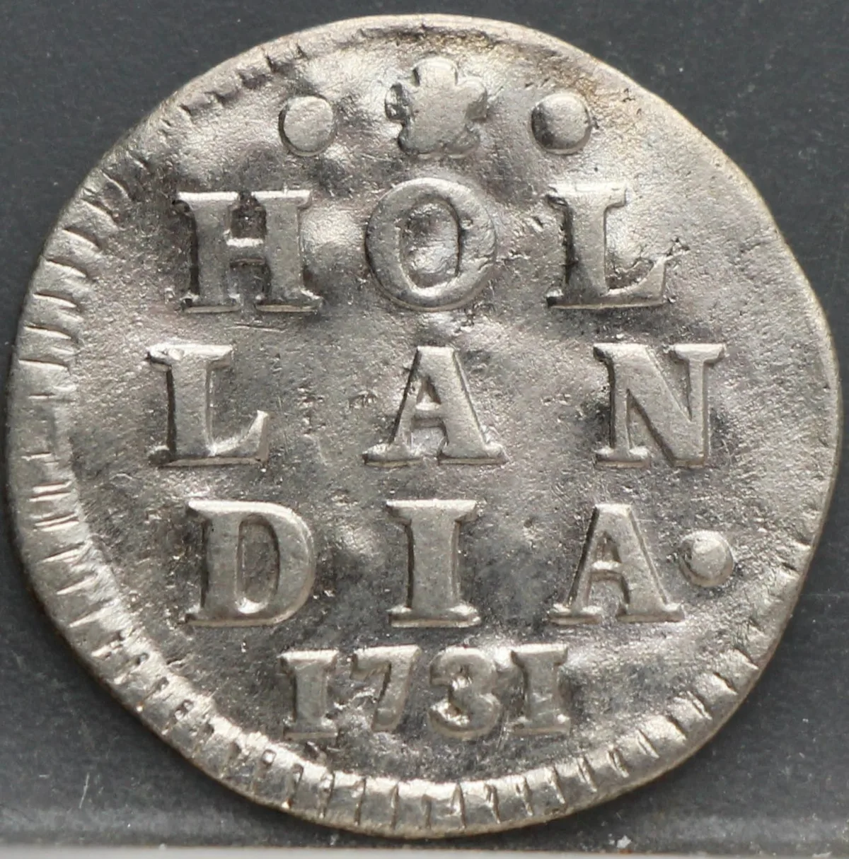 2 Stuiver 1731 — Dubbele Wapenstuiver Holland voorzijde