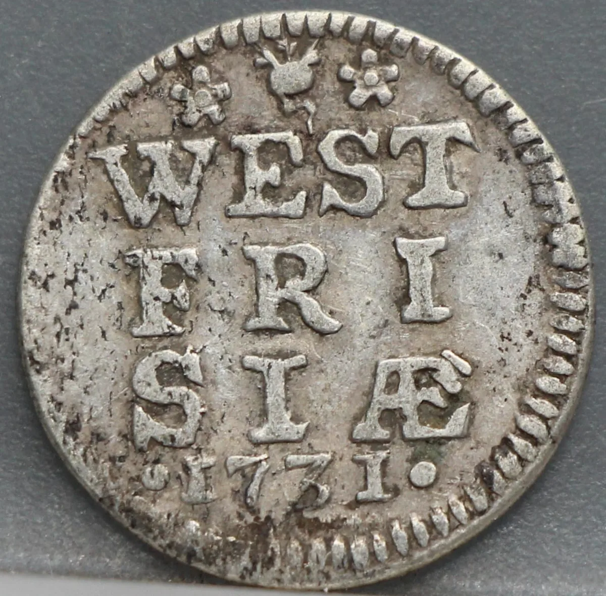 2 Stuiver 1731 West-Friesland — Dubbele Wapenstuiver voorzijde, zilver