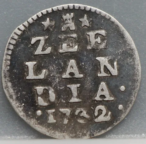 2 Stuiver 1732 Zeeland — Dubbele Wapenstuiver