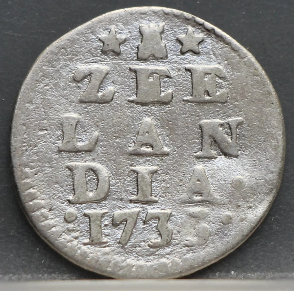 2 Stuiver 1733 — Dubbele Wapenstuiver Zeeland Zilver voorzijde, Zilver (Ag)