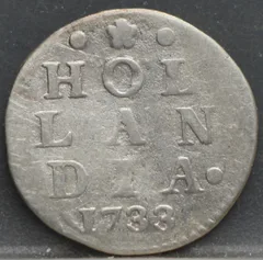 2 Stuiver 1733 Holland — Dubbele Wapenstuiver voorzijde