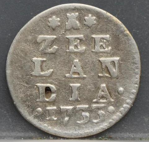2 Stuiver 1733 Zeeland — Dubbele Wapenstuiver Zilver