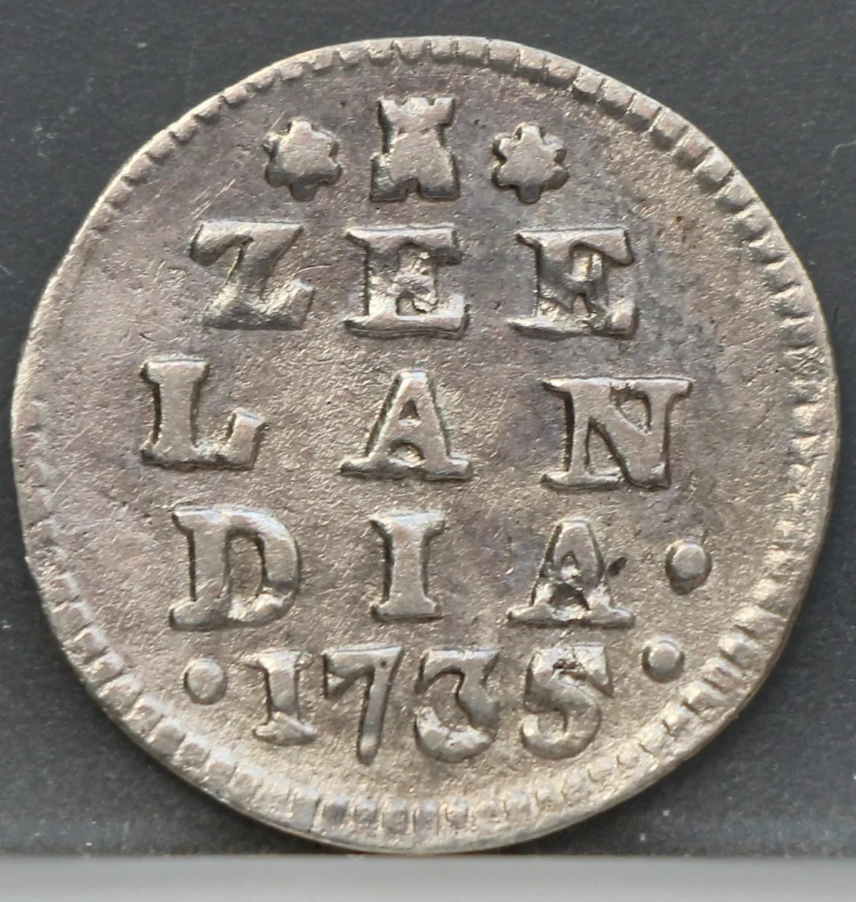 2 Stuiver 1735 Zeeland — Zilver voorzijde, Zilver (Ag)