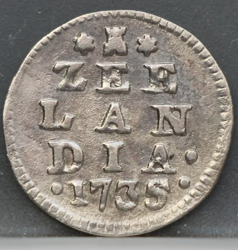 2 Stuiver 1735 Zeeland — Zilver