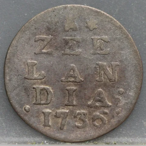2 Stuiver 1736 Zeeland — Dubbele Wapenstuiver