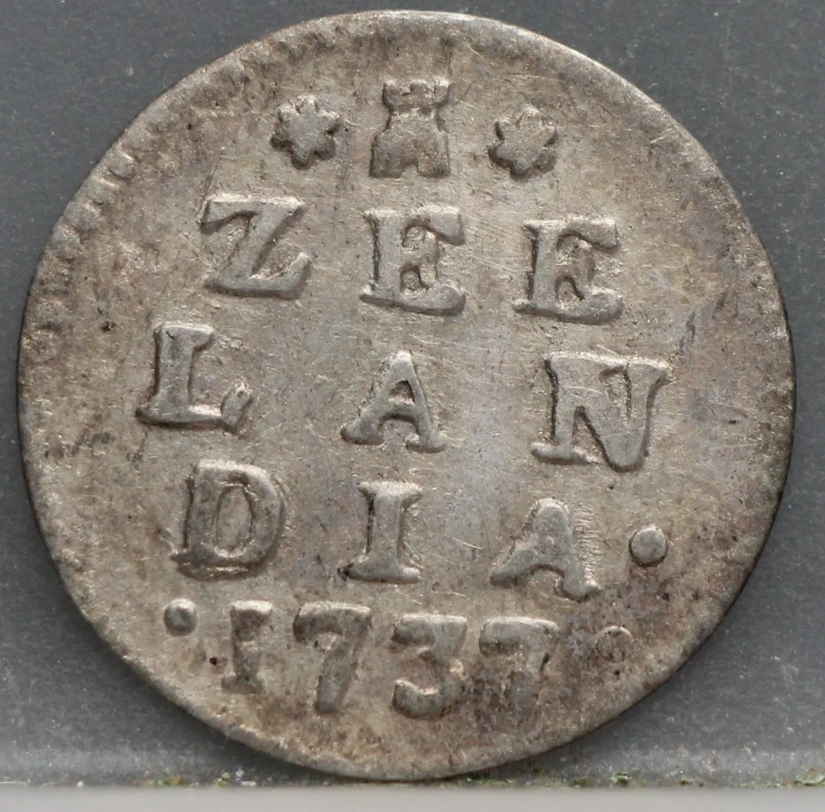 2 Stuiver 1737 — Dubbele Wapenstuiver Zeeland Zilver voorzijde, Zilver (Ag)