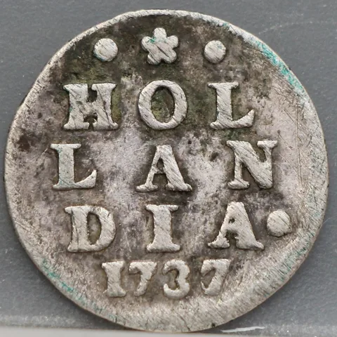 2 Stuiver 1737 Holland — Dubbele Wapenstuiver