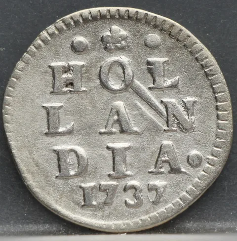 2 Stuiver 1737 Holland — Dubbele Wapenstuiver