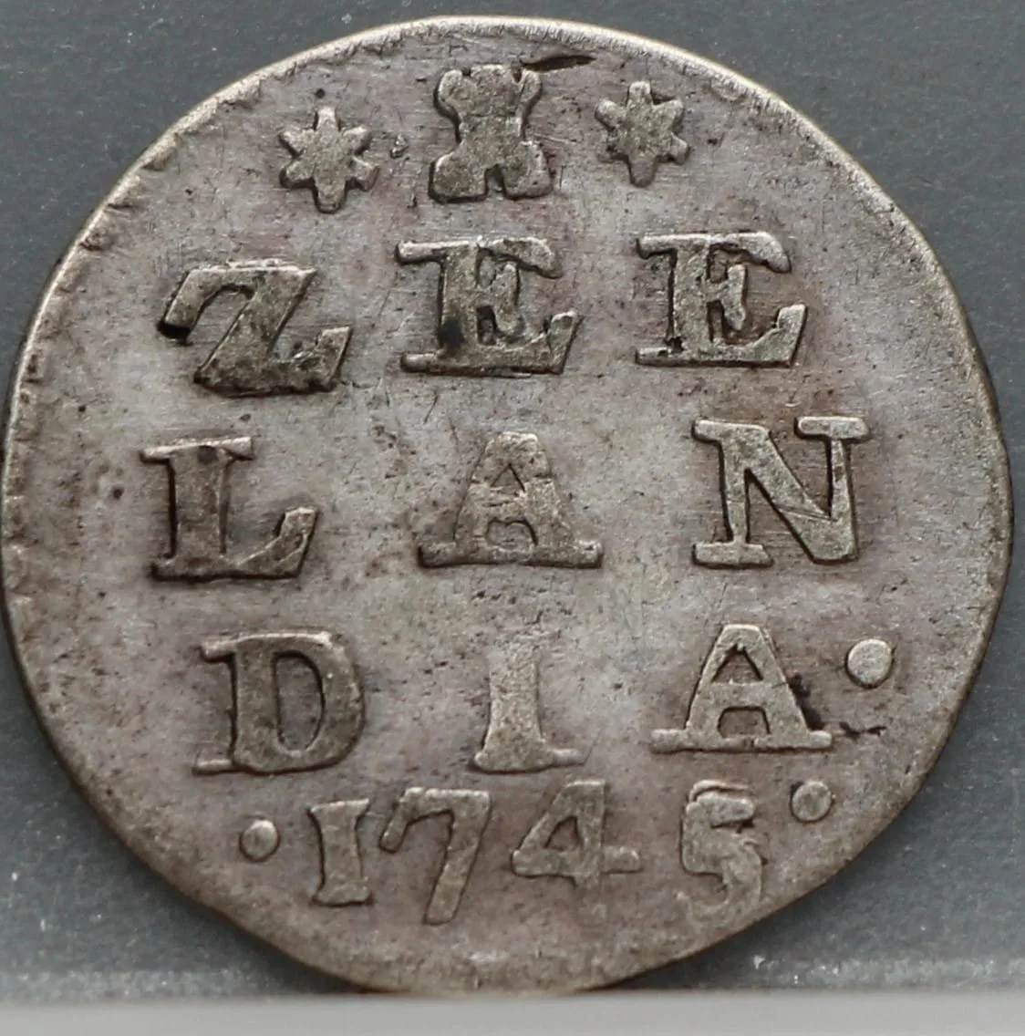 2 Stuiver 1745 Zeeland — Dubbele Wapenstuiver voorzijde, Zilver (Ag)