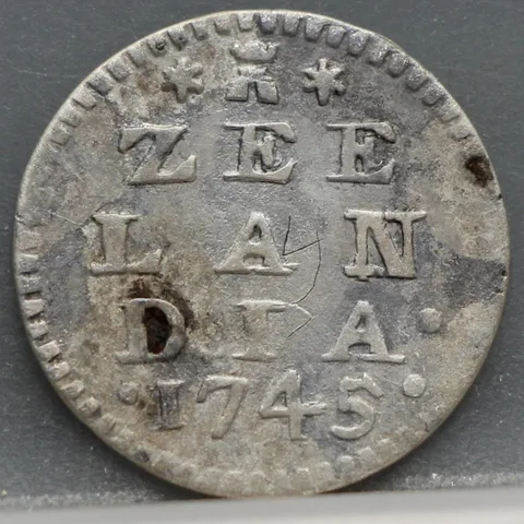 2 Stuiver 1745 Zeeland — Dubbele Wapenstuiver