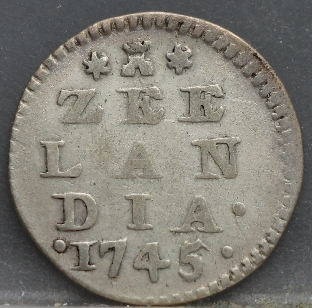2 Stuiver 1745 Zeeland — Dubbele Wapenstuiver voorzijde, Zilver (Ag)