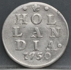 2 Stuiver 1750 Holland — Dubbele Wapenstuiver voorzijde