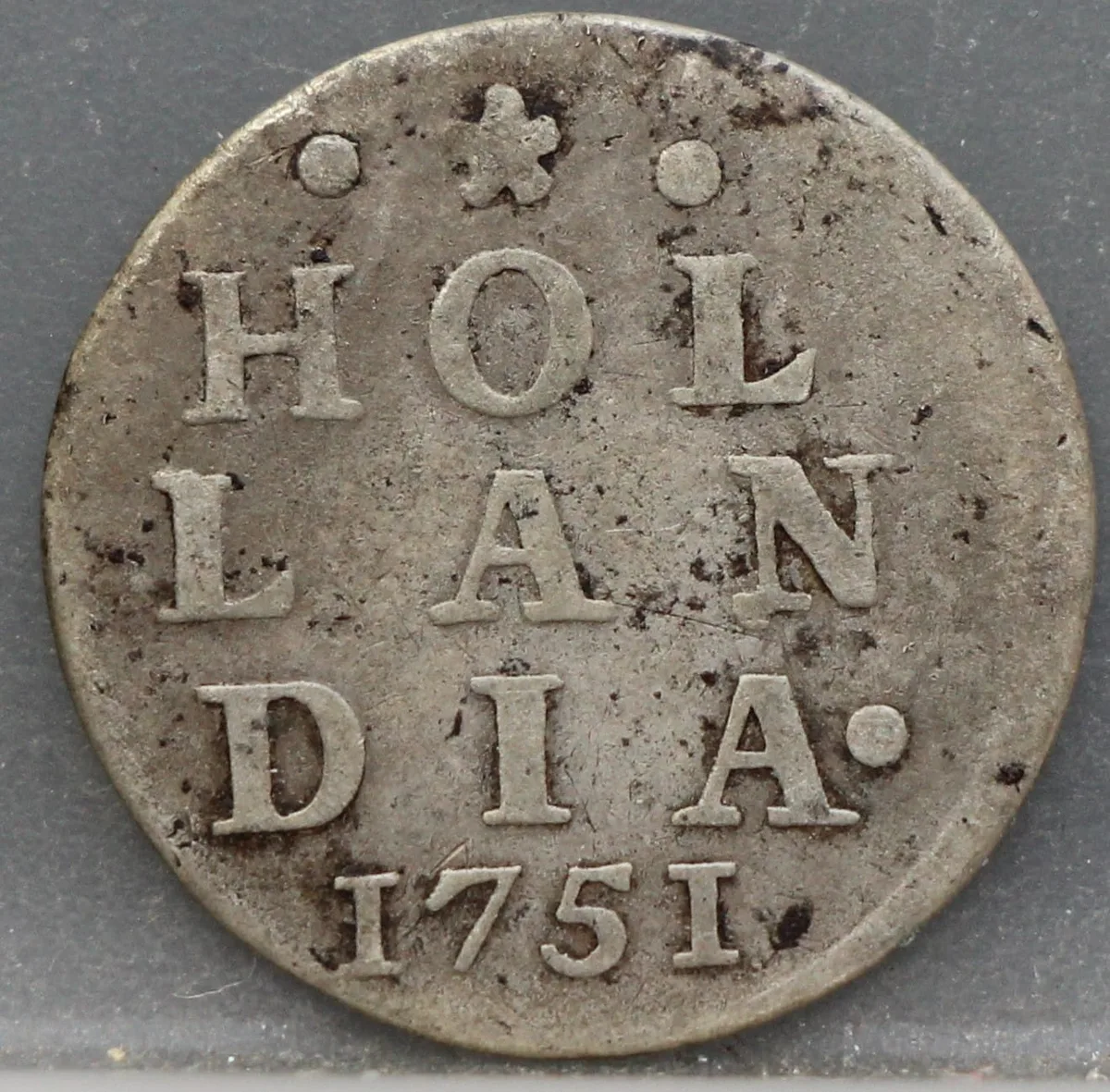2 Stuiver 1751 Holland — Dubbele Wapenstuiver voorzijde