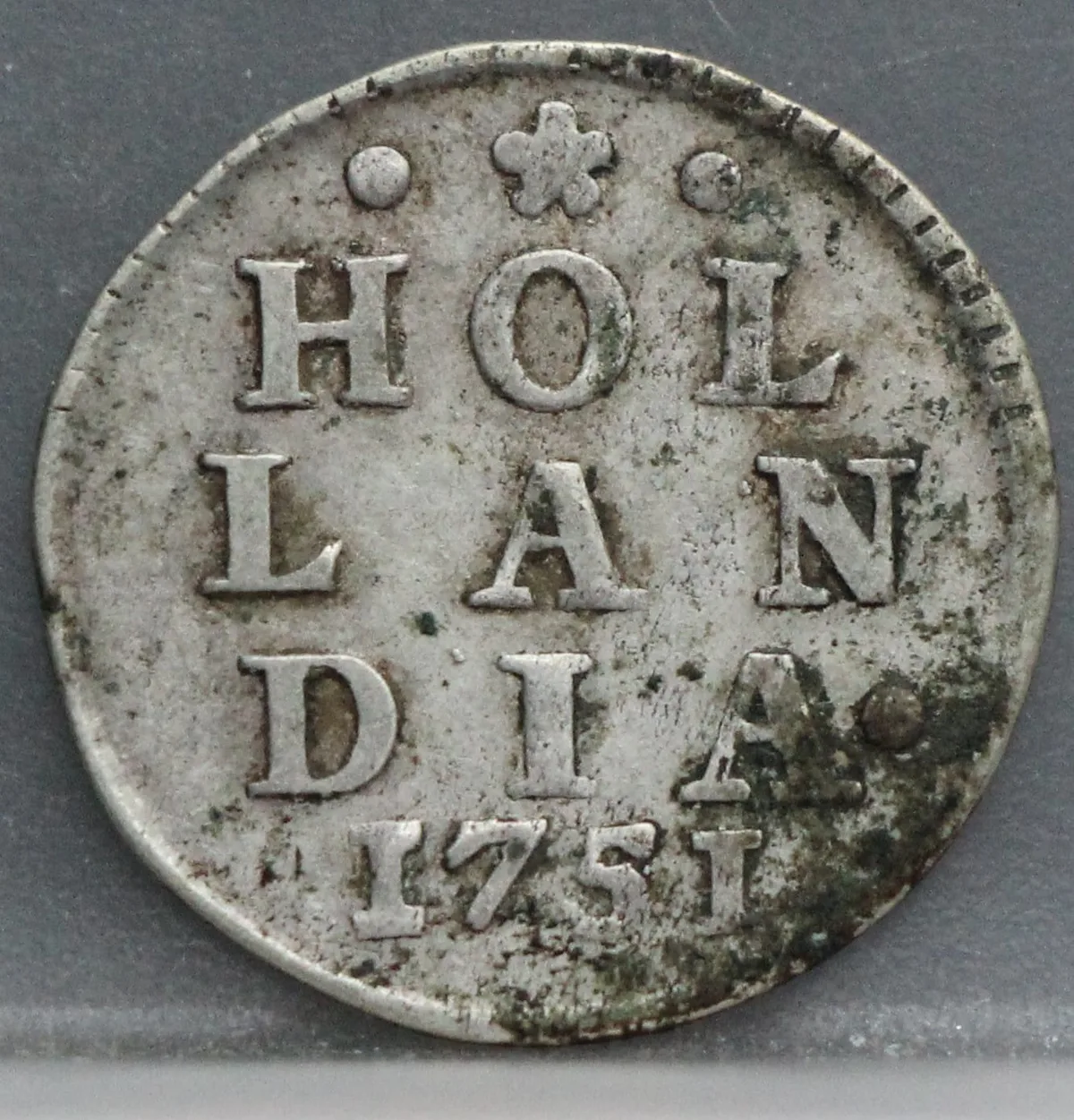 2 Stuiver 1751 Holland — Dubbele Wapenstuiver voorzijde