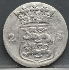 2 Stuiver 1752 — West-Friesland Zilver achterzijde