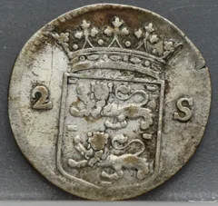 2 Stuiver 1752 — West-Friesland Zilver achterzijde